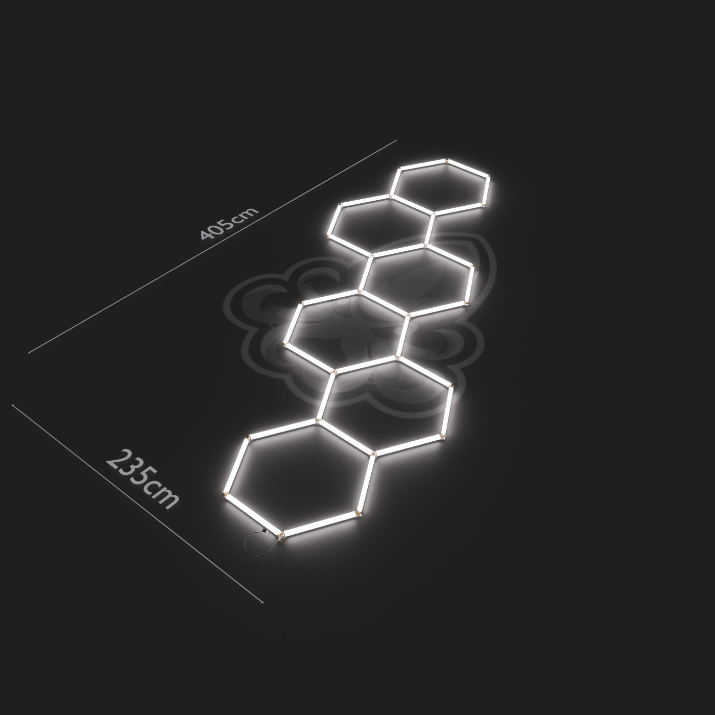 Hexagon LED System Treppe