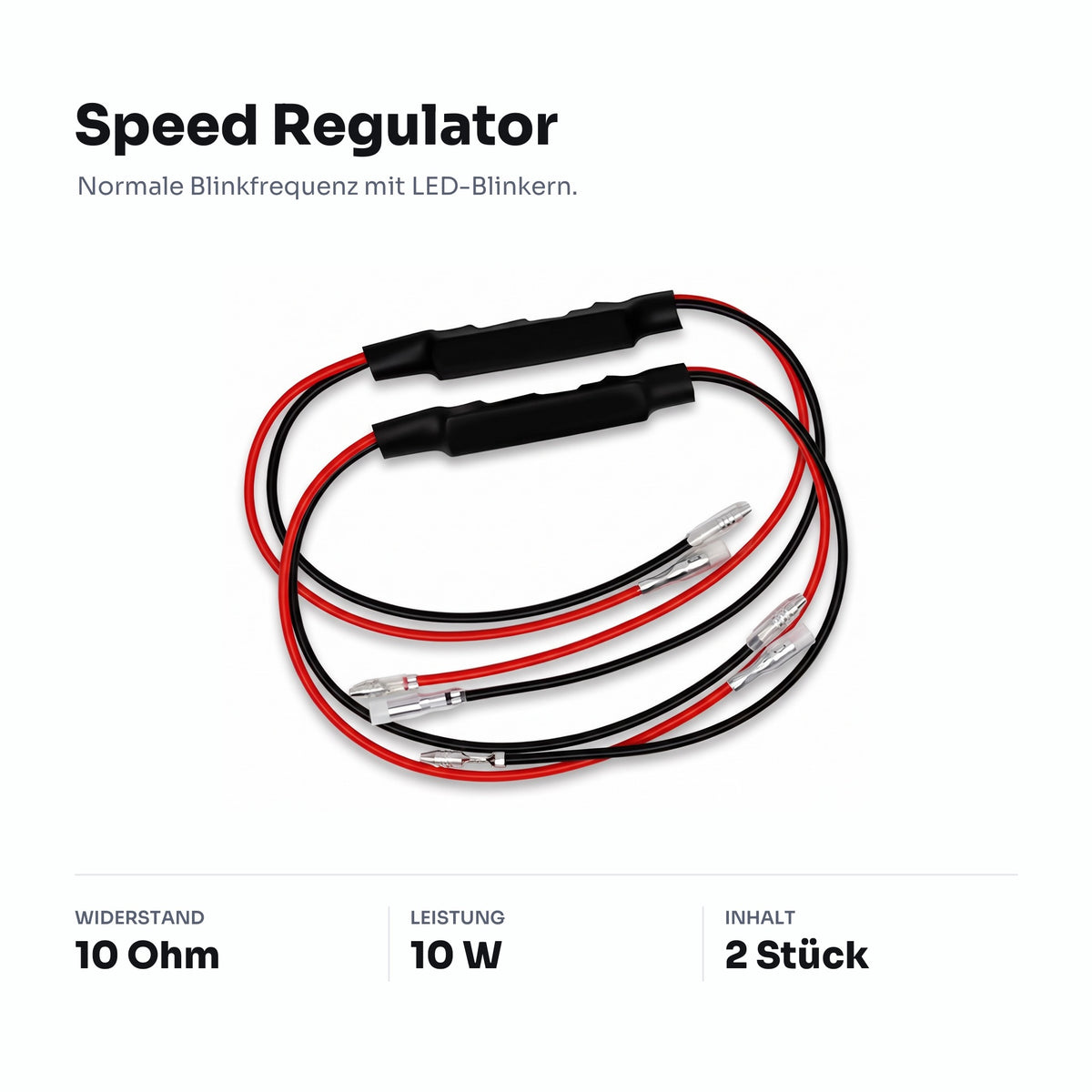 Speed Regulator rot, 10 Ohm, 10 W, 2 Stück