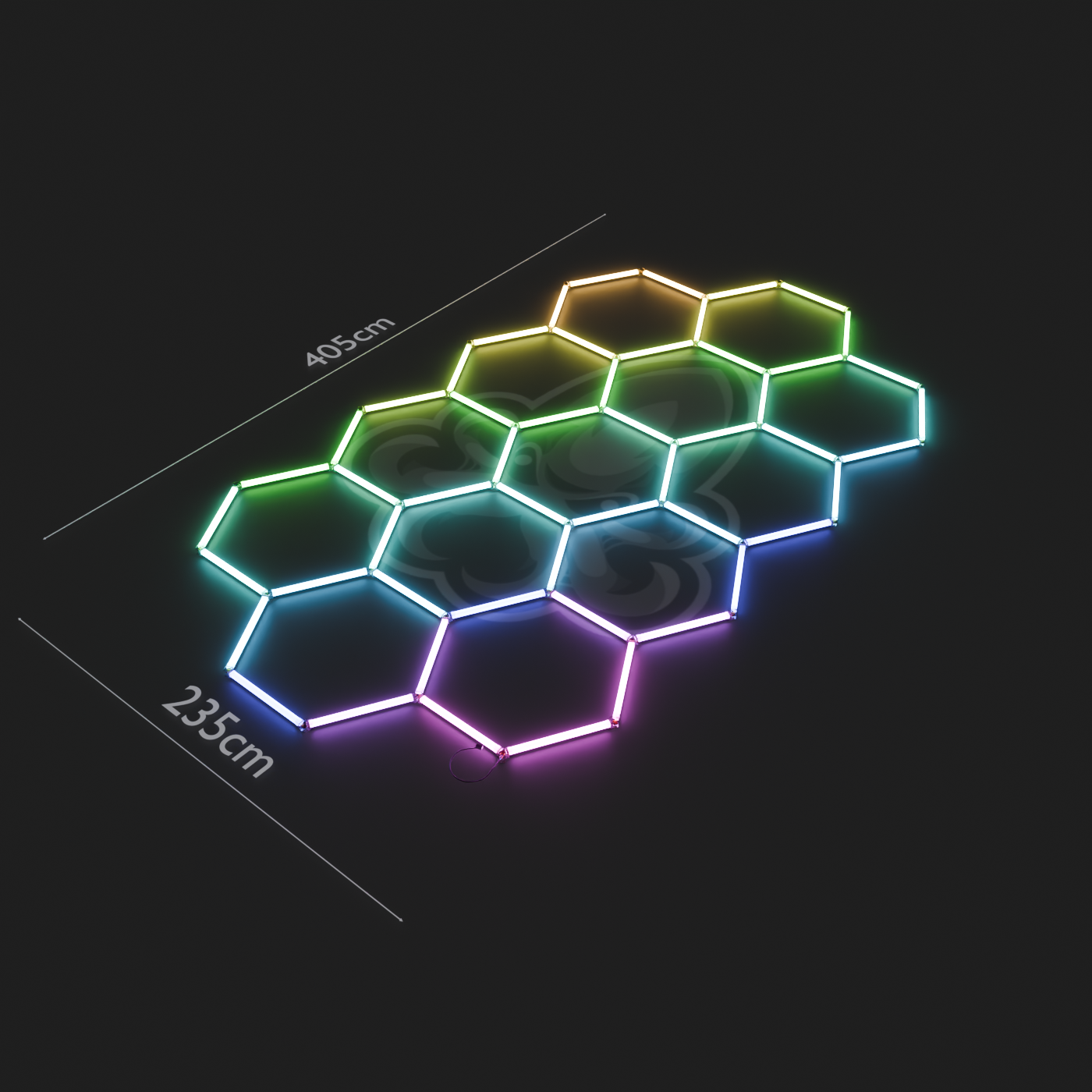 Hexagon LED System 13er RGB