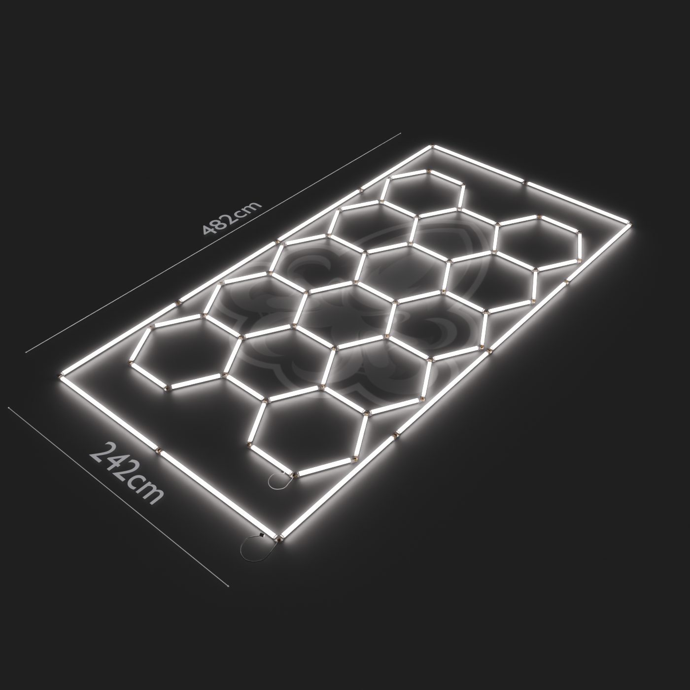 Hexagon LED System 22er mit Rahmen