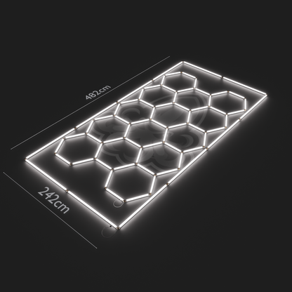 Hexagon LED System 22er mit Rahmen