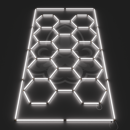 Hexagon LED System 22er mit Rahmen