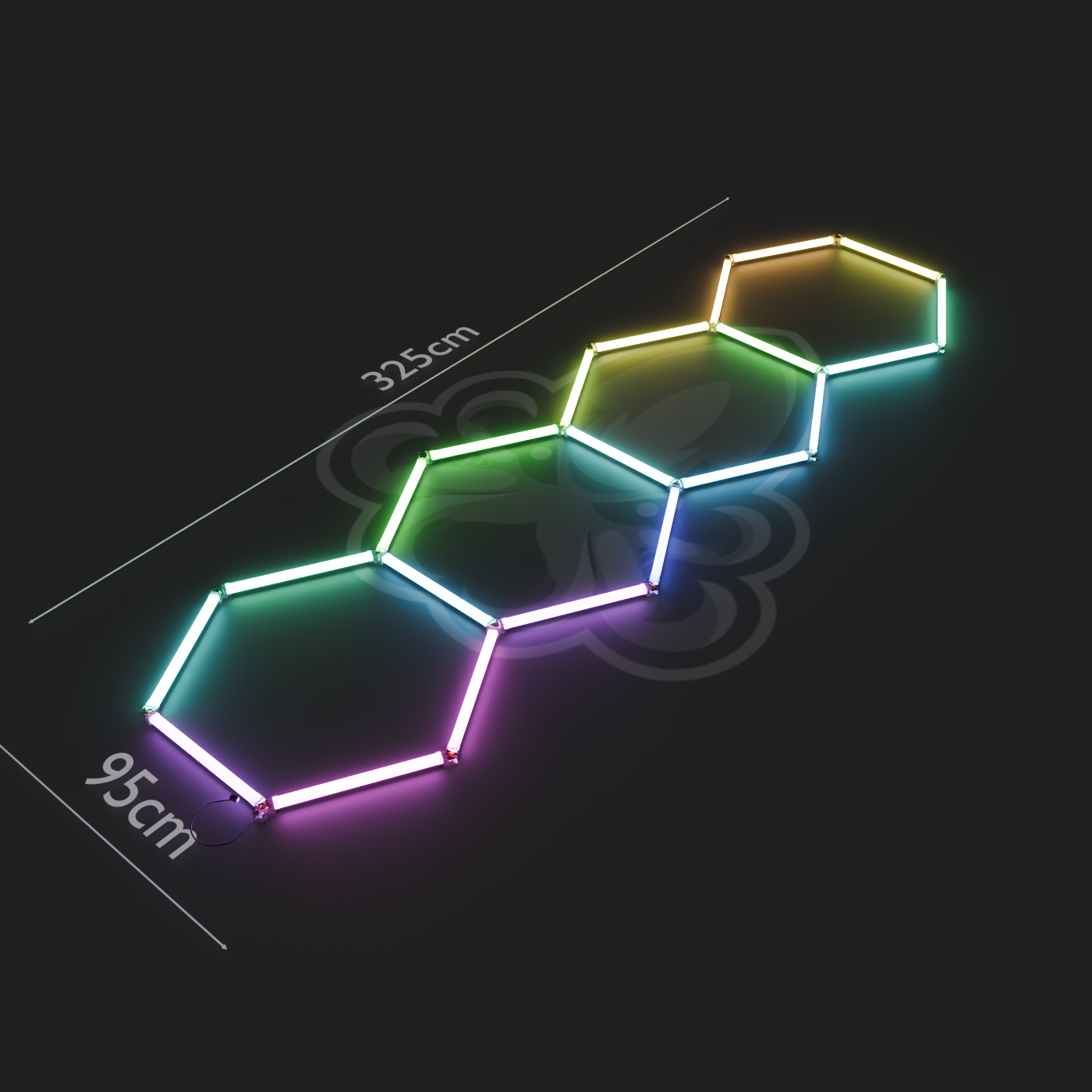 Hexagon LED System 4er RGB