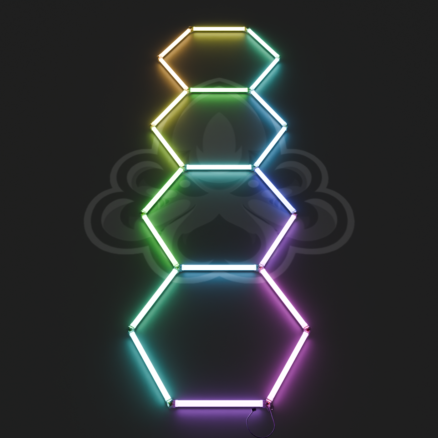 Hexagon LED System 4er RGB