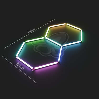 Hexagon LED System 2er RGB