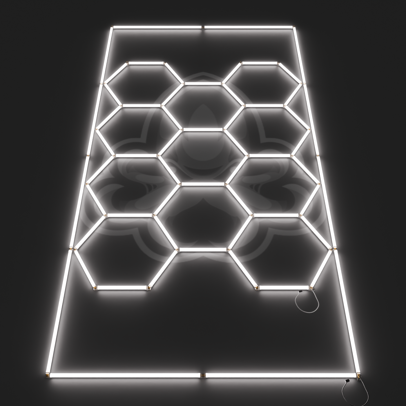 Hexagon LED System 15er mit Rahmen
