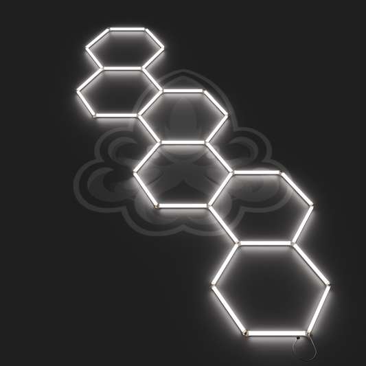 Hexagon LED System Treppe
