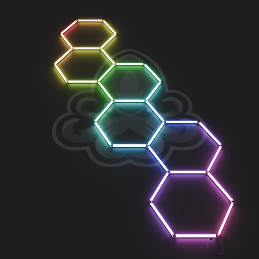 Hexagon LED System Treppe RGB